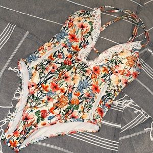 Lucky Brand tieback one piece